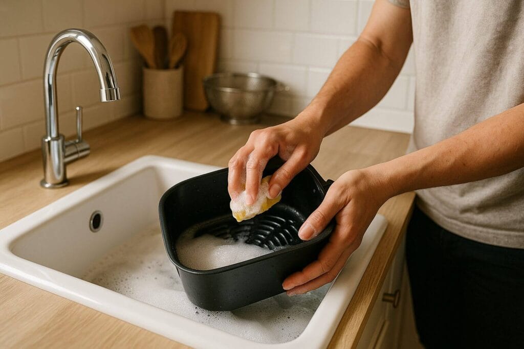 Airfryerin puhdistus