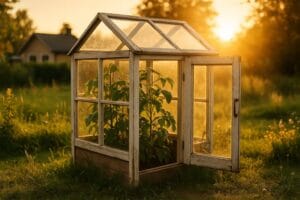 Kasvihuone pienelle pihalle