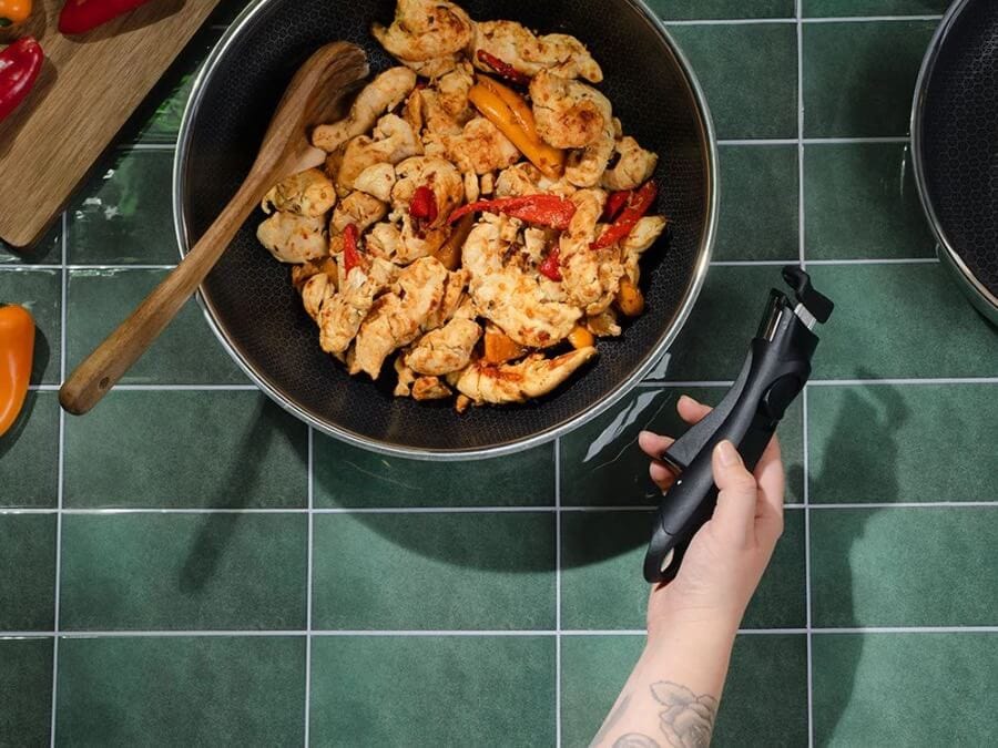 ONYX COOKWARE™ wokkipannu irroitettavalla kahvalla, 30cm